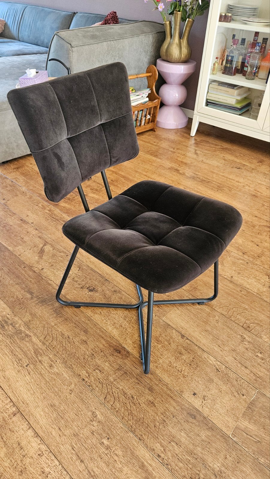 6 zwarte eetstoelen, Ophalen, Gebruikt, Zwart, Vijf, Zes of meer stoelen