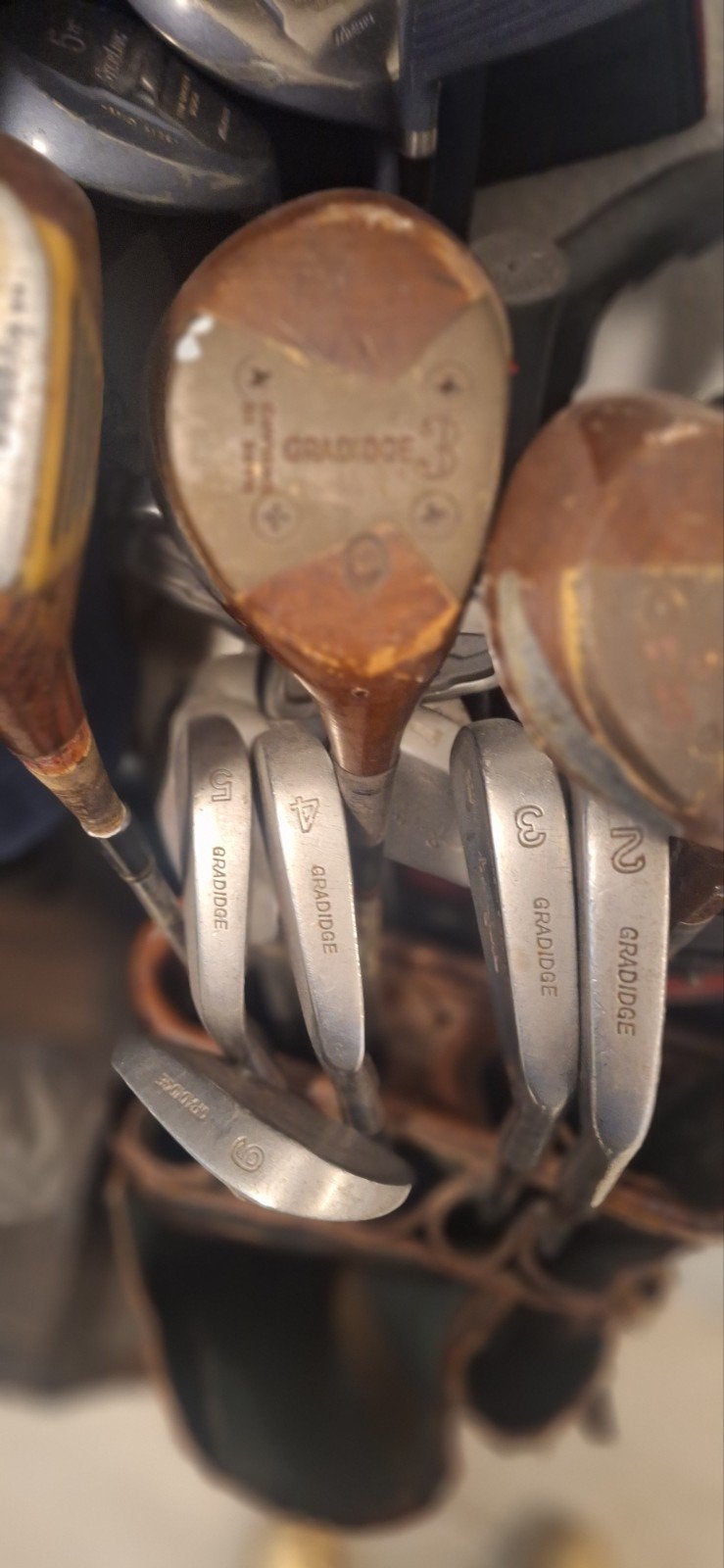 Foto 5 van Vintage Golfset met Leren Golftas - Graddidge Clubs