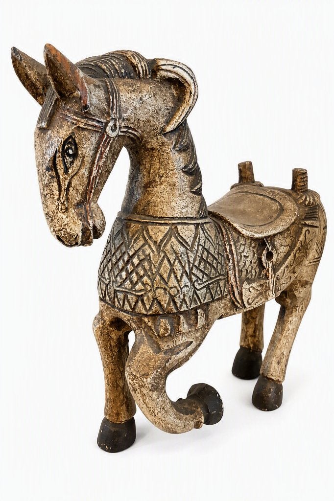 handgesneden decoratief houten paard (Indonesië), Ophalen, Overige onderwerpen, Beeld, Hout