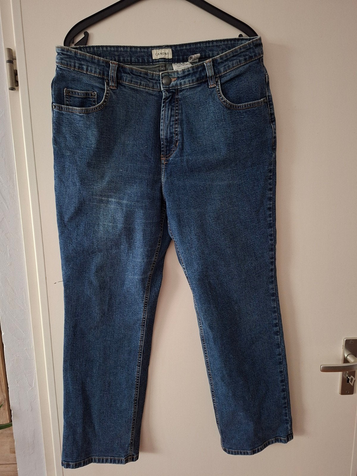 Canda Jeans Maat 46 - Hoge Taille 7/8 Lengte, Blauw, Overige jeansmaten, Ophalen of Verzenden, Zo goed als nieuw
