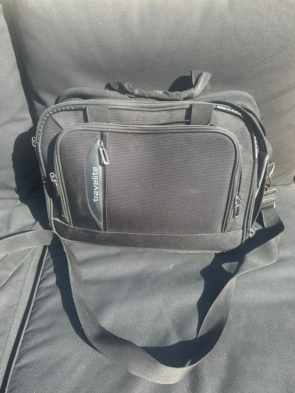 Travelite laptoptas / schoudertas - Zwart, 40 tot 60 cm, Gebruikt, 20 tot 30 cm, Zwart