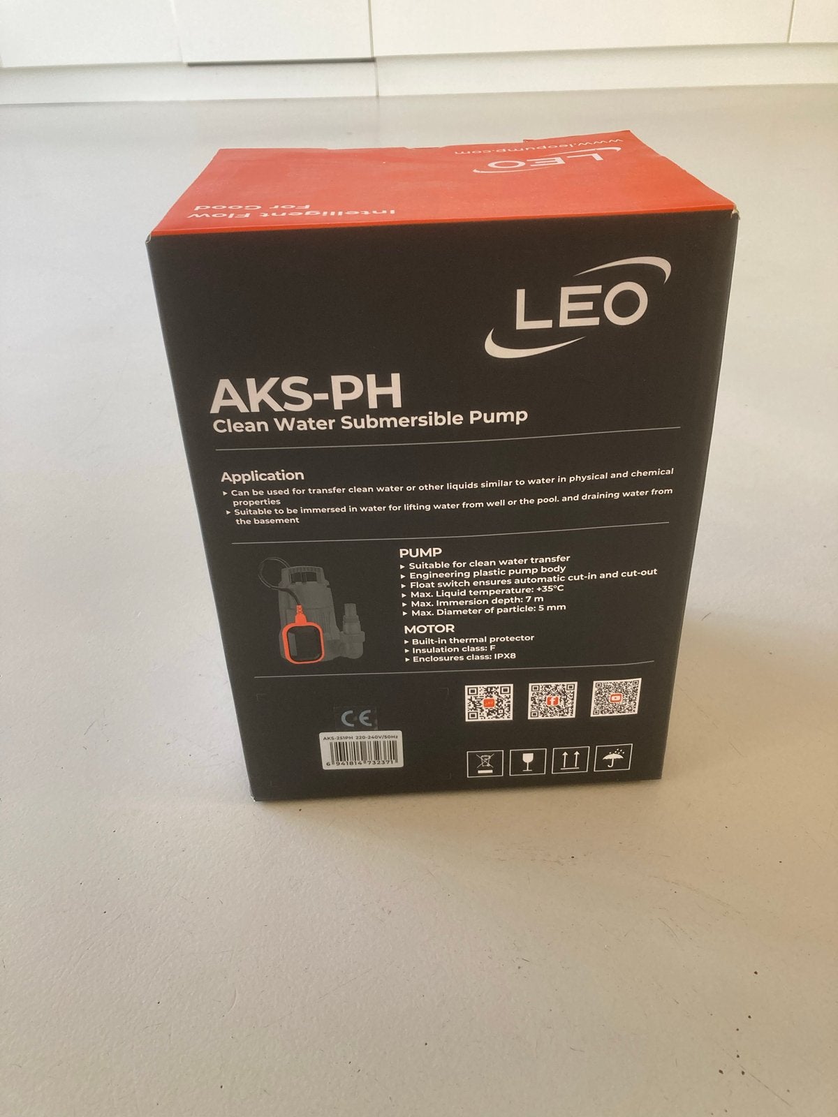 Nieuwe LEO AKS-251PH Schoonwater Dompelpomp, Ophalen of Verzenden
