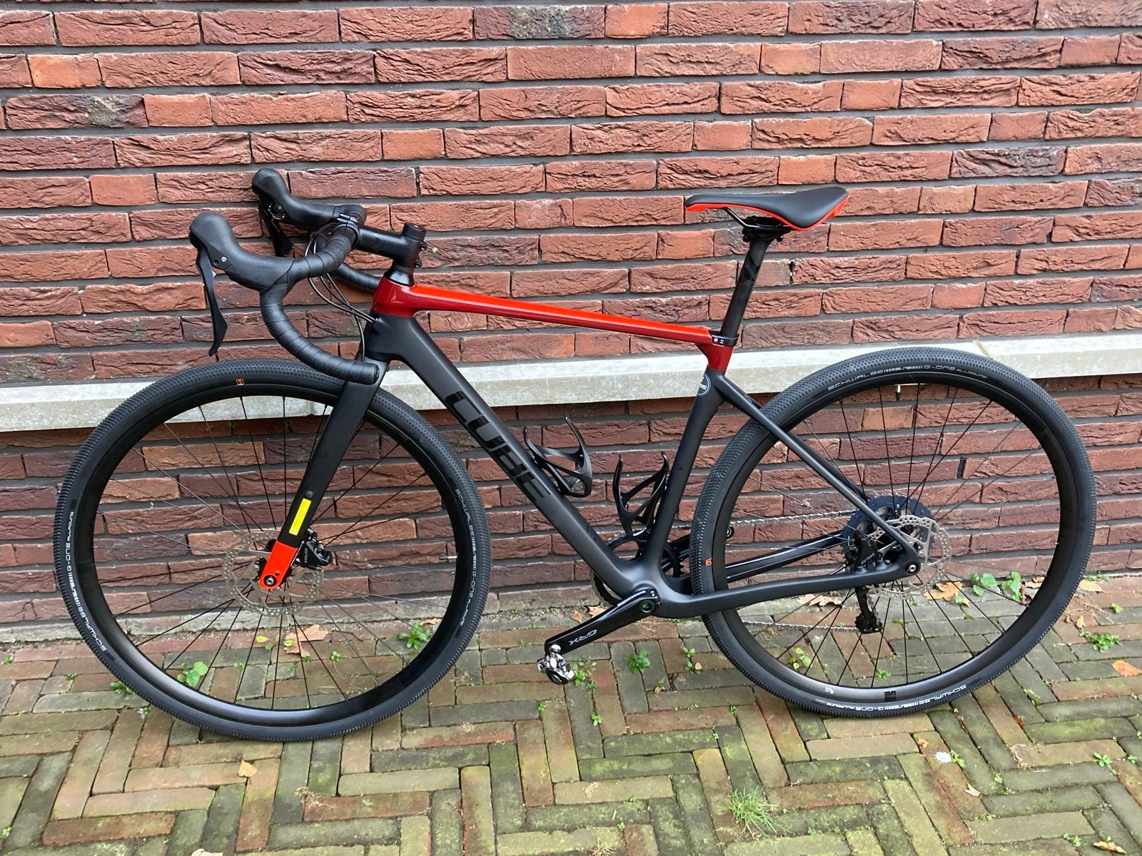 Cube Nuroad Pro C:62 maat 53 Gravelbike zwart met rood, 28 inch, Gebruikt, 10 tot 15 versnellingen, Schijfrem