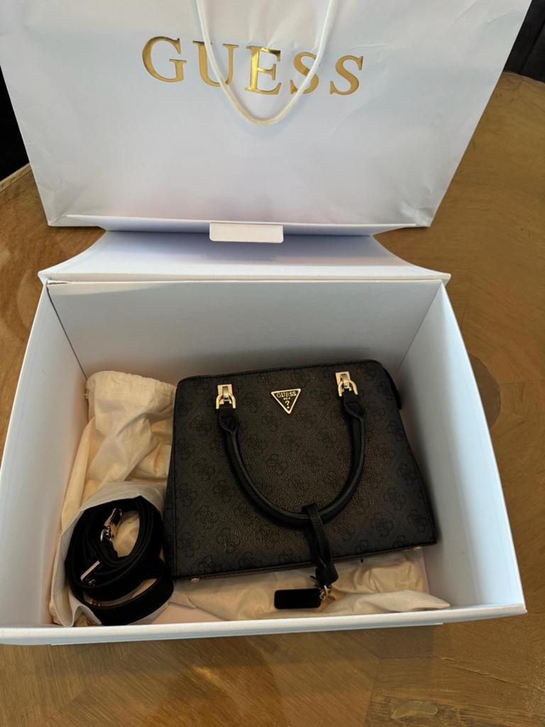 GUESS Noelle handtas zgan, Ophalen of Verzenden, Zo goed als nieuw, Zwart, Handtas