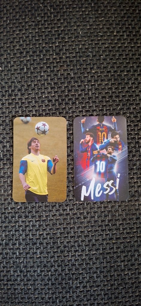 Diverse trading cards Lionel Messi # Barcelona / Miami (4), Ophalen of Verzenden, Nieuw, Buitenlandse clubs, Spelerskaart