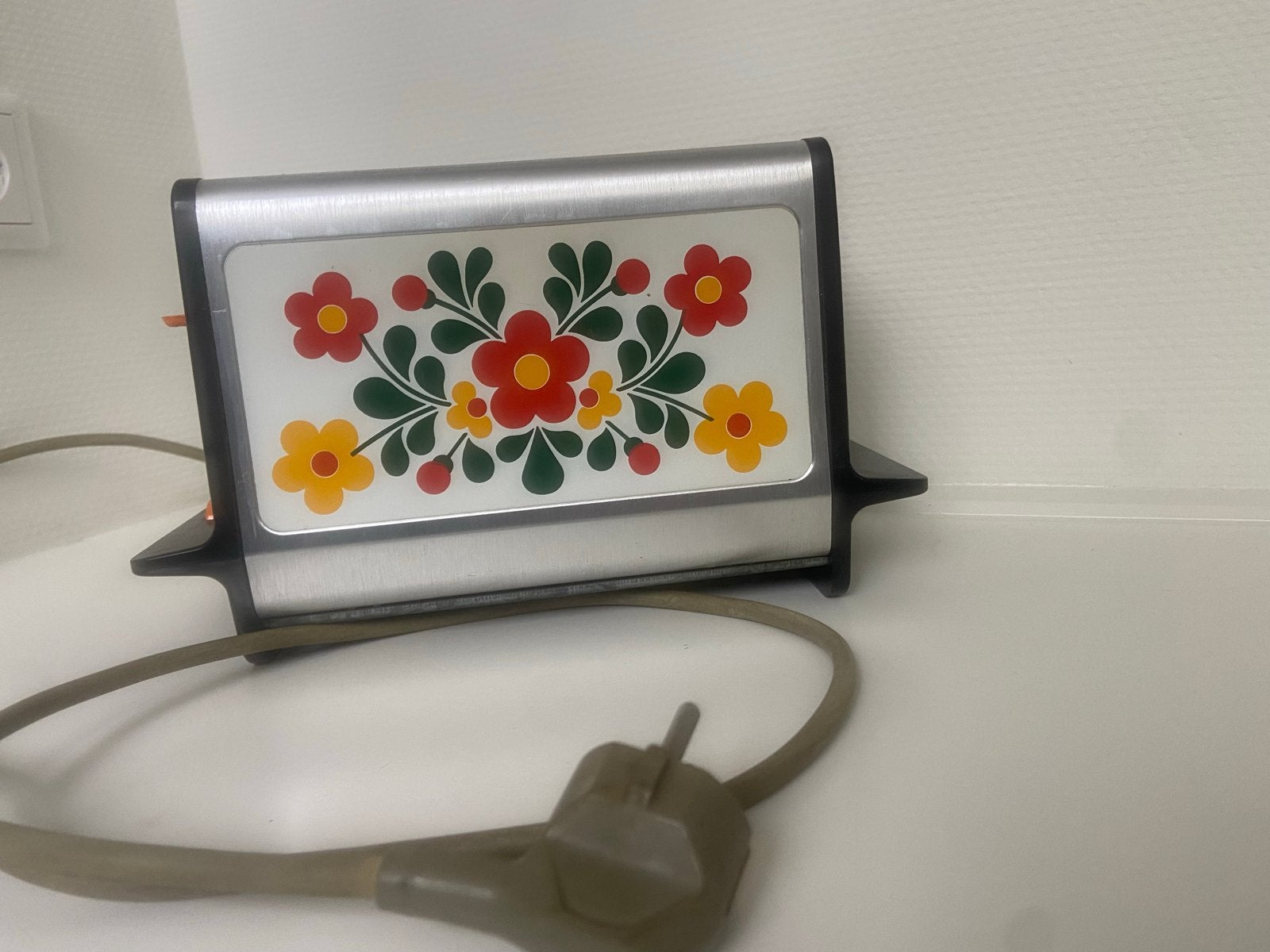 Vintage Siemens Toaster met Bloemenpatroon, Witgoed en Apparatuur, Ophalen of Verzenden, Gebruikt