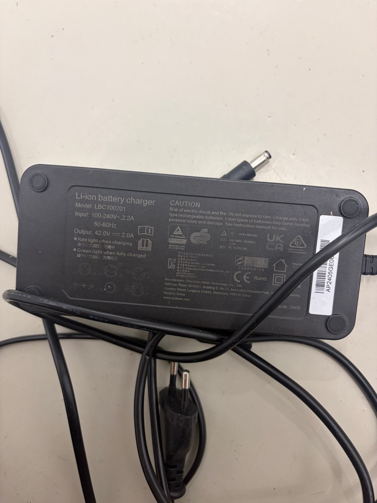 E-bike accu 36V 13Ah 468Wh met lader (Gazelle), Ophalen, Gebruikt