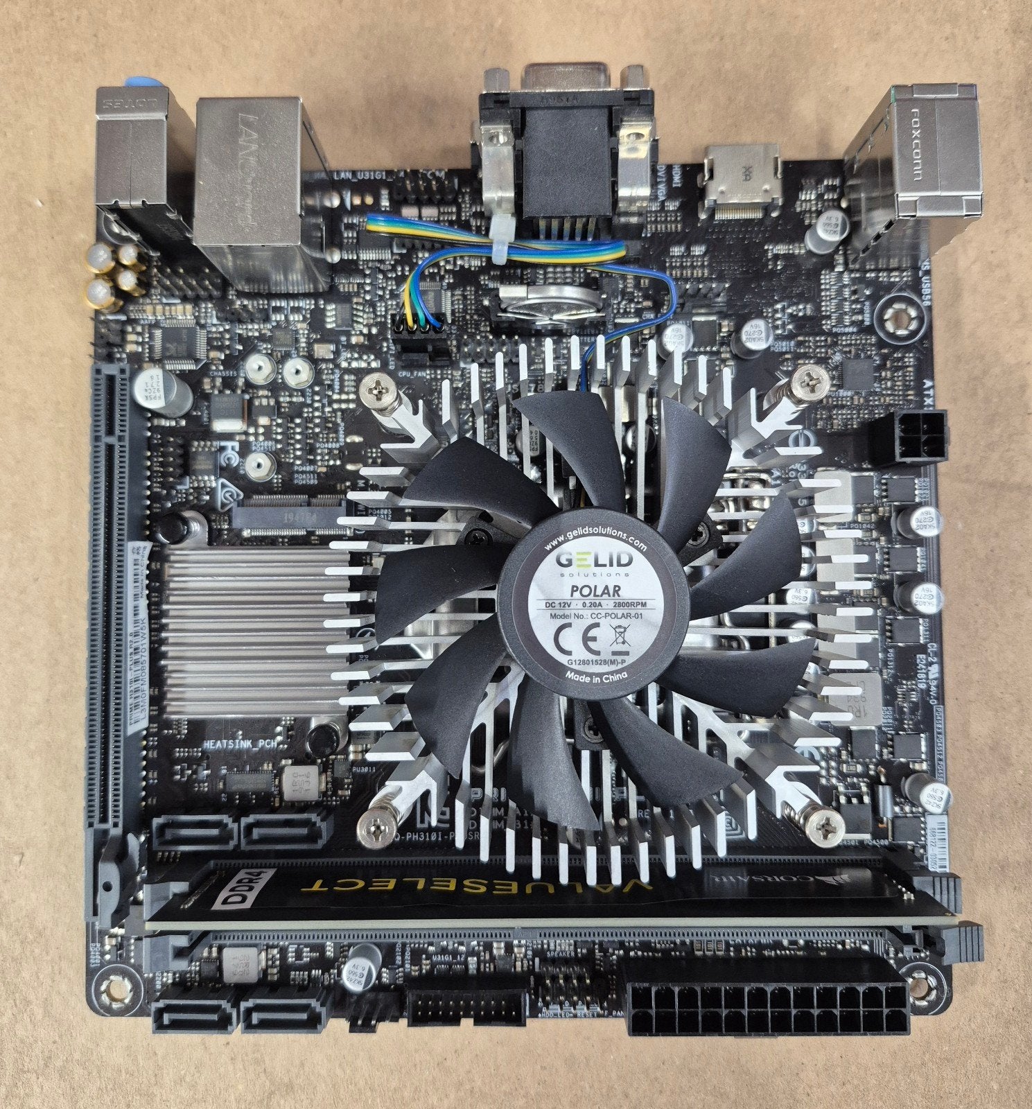 Asus Prime H310I-Plus R2.0 Moederbord met CPU en Koeler, Gebruikt, LGA1151, DDR4, Ophalen of Verzenden