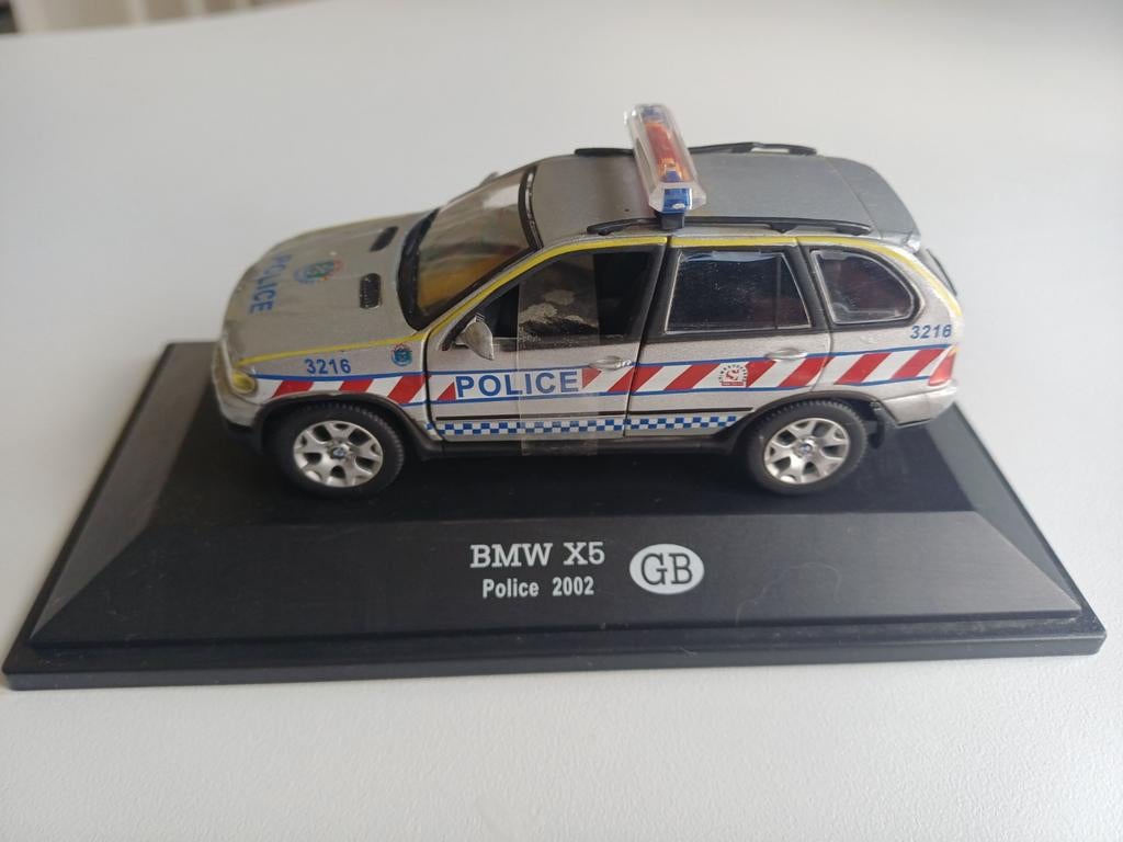 BMW X5 Police 2002 GB Diecast Model 1:43 - Zo goed als nieuw, Hobby en Vrije tijd, Modelauto's | 1:43, Ophalen of Verzenden, Nieuw