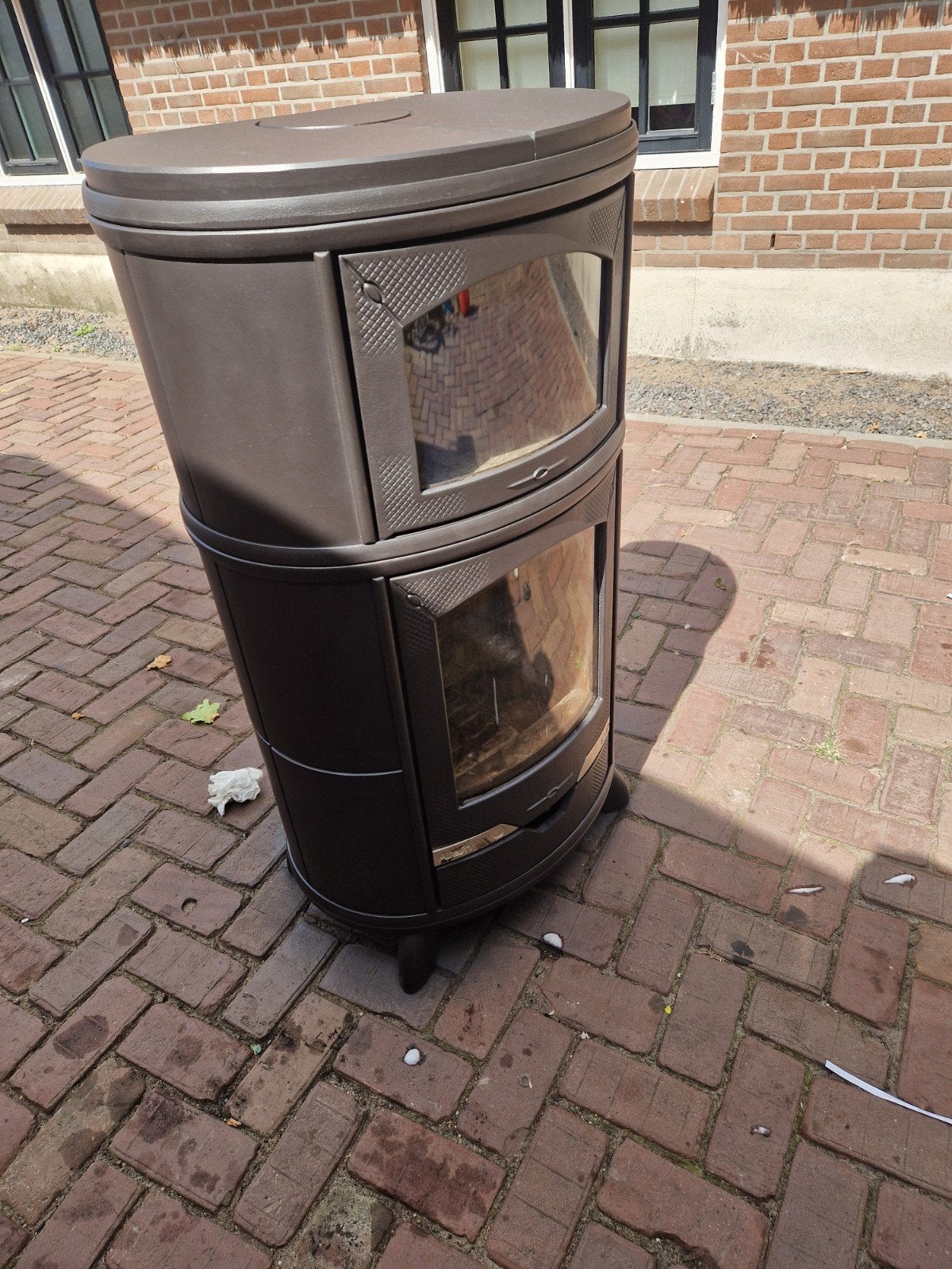 Altech Eclips Met Oven Speksteen Houtkachel, Ophalen, Gebruikt, Houtkachel, Vrijstaand
