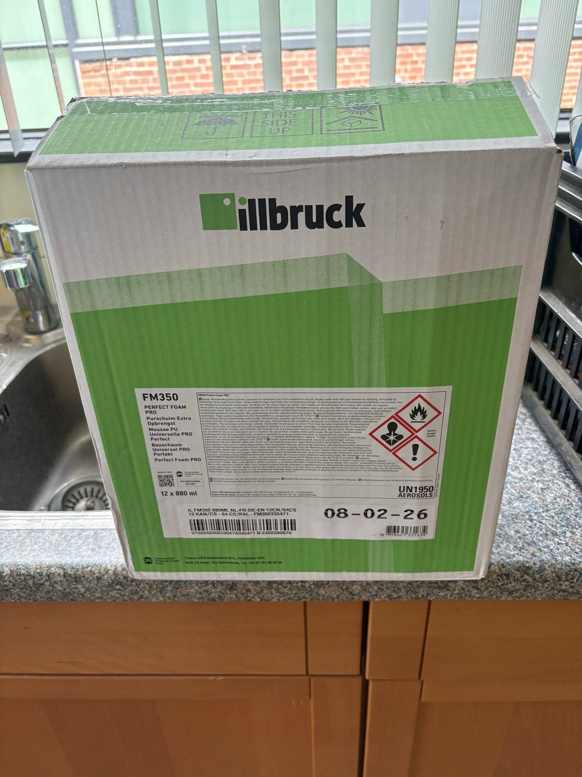 Illbruck FM350 Perfect Foam PRO - 12x 880ml, 20 liter of meer, Ophalen, Nieuw, Groen