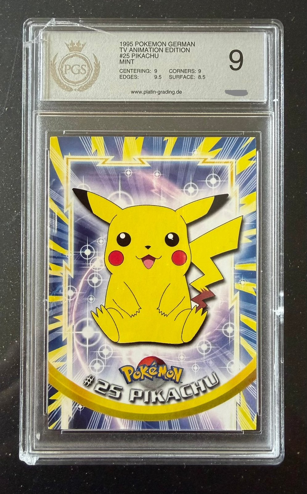 PIKACHU TOPPS 25 - 1999 TV Animation Edition - PGS 9 - Duits, Verzenden, Gebruikt, Losse kaart