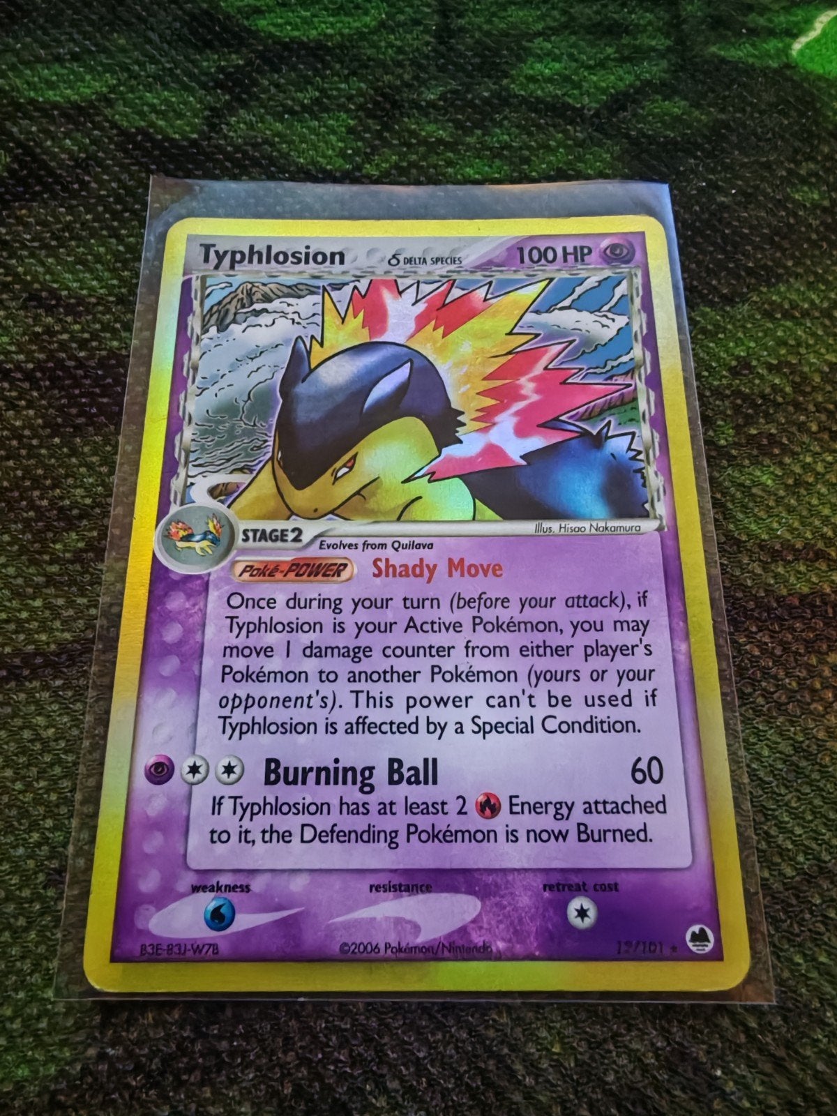 Typhlosion 12/101, Ophalen of Verzenden, Zo goed als nieuw, Losse kaart