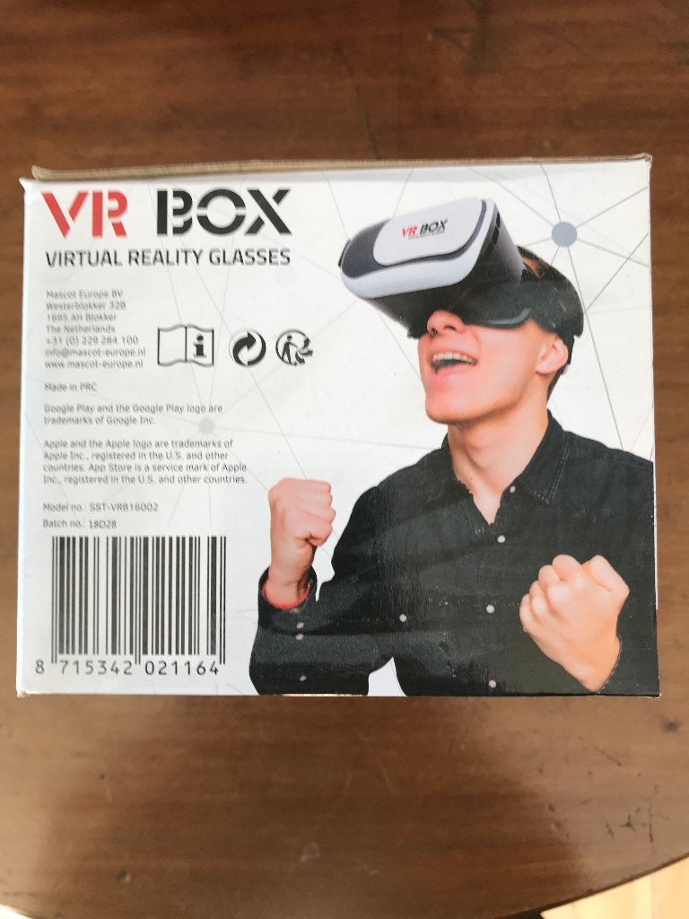 VR Box Virtual Reality Bril - Speel games, kijk films, Ophalen, Zo goed als nieuw, VR-bril, Overige platformen