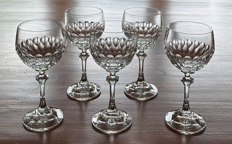 5 Schott Zwiesel kristallen witte wijnglazen, Verzamelen, Glas en Borrelglaasjes, Ophalen of Verzenden, Zo goed als nieuw, Overige typen