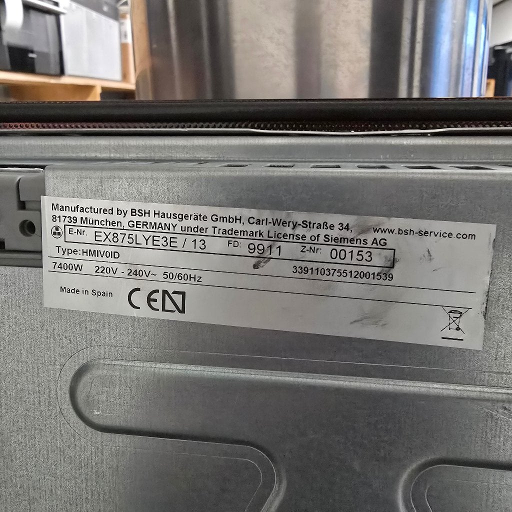 Siemens inbouw inductie kookplaat EX875LYE3E //DEMO MODEL//, Ophalen, 4 kookzones, Zo goed als nieuw, Inbouw