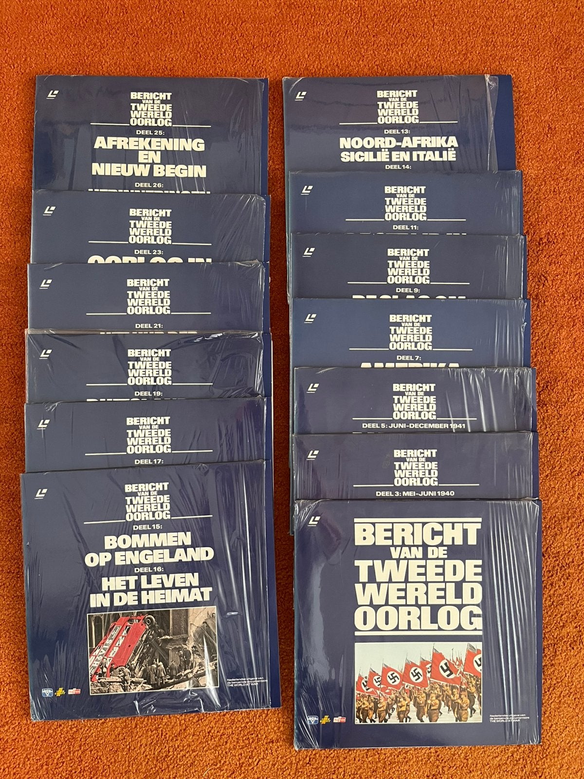 Complete set LaserDiscs-bericht van de tweede wereldoorlog, Ophalen, Overige typen