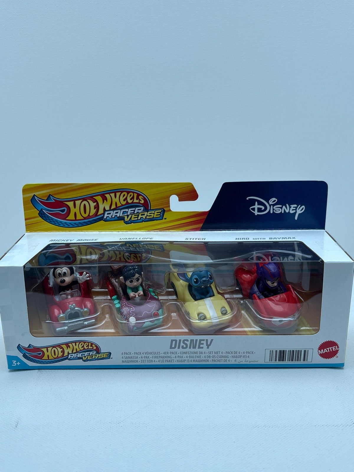 Hot Wheels Racer Verse Disney 4-pack Mickey Vannelope Stitch