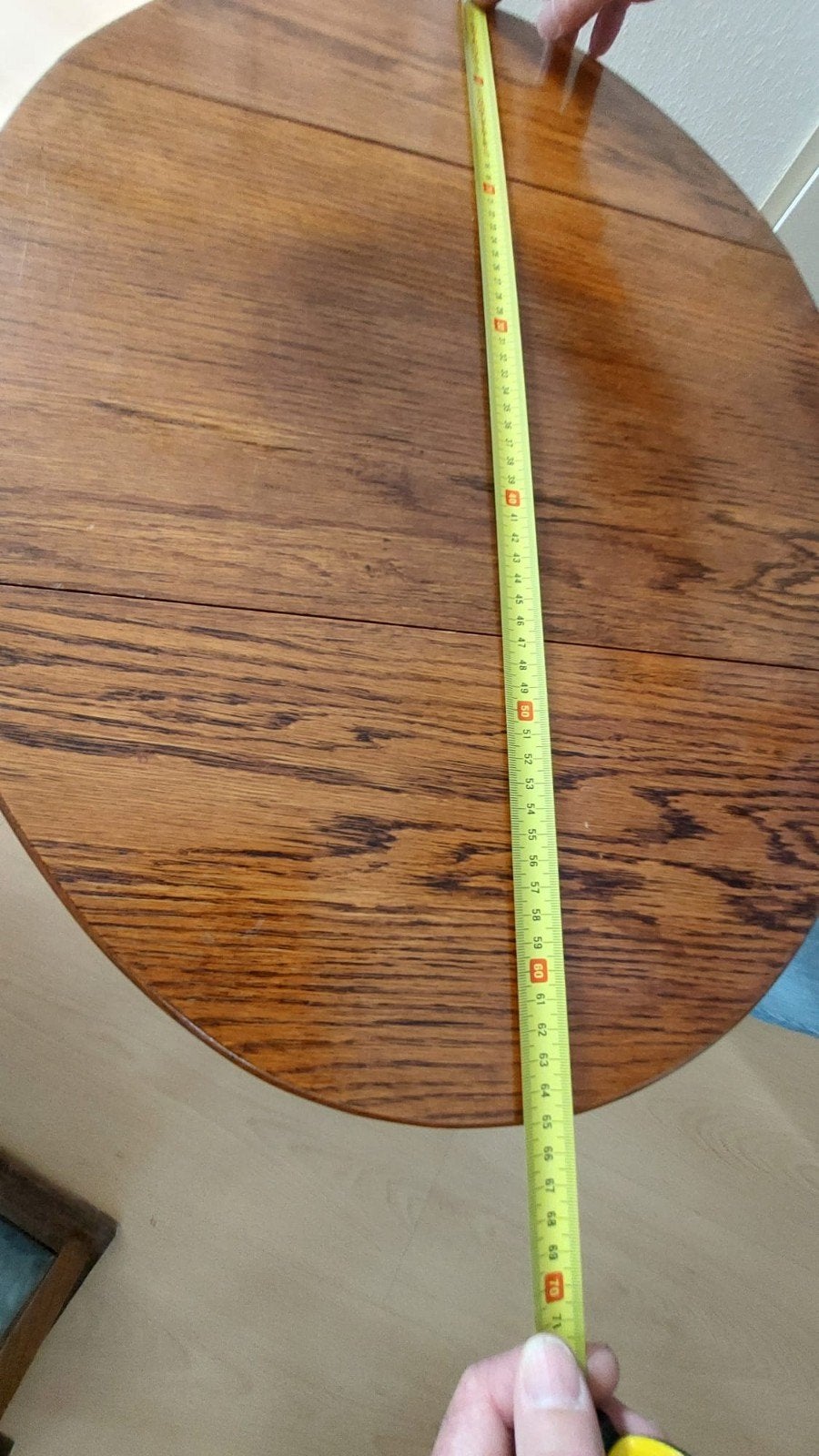 Gratis af te halen Antieke eikenhouten gateleg tafel, inklap, Ophalen