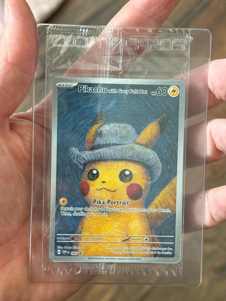 Pikachu with Grey Felt Hat Pokémon Kaart (Sealed), Ophalen of Verzenden, Nieuw, Losse kaart