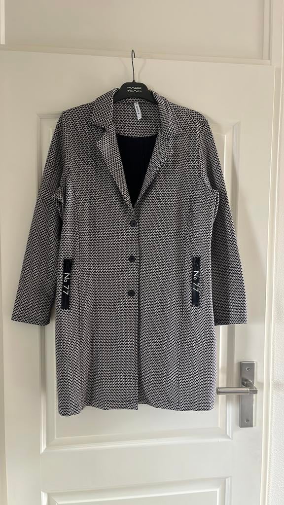 Zoso dames lange blazer L zwart/wit, Zwart, Maat 42/44 (L), Ophalen of Verzenden, Zo goed als nieuw