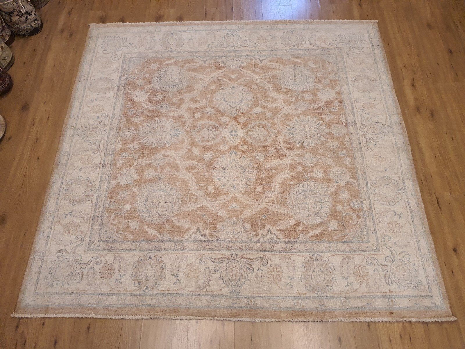 Nieuw handgeknoopt oosters tapijt ziegler 244x248, Info@SlatsAntiek.nl, Perzisch, Vof Slats Antiek, Ophalen of Verzenden