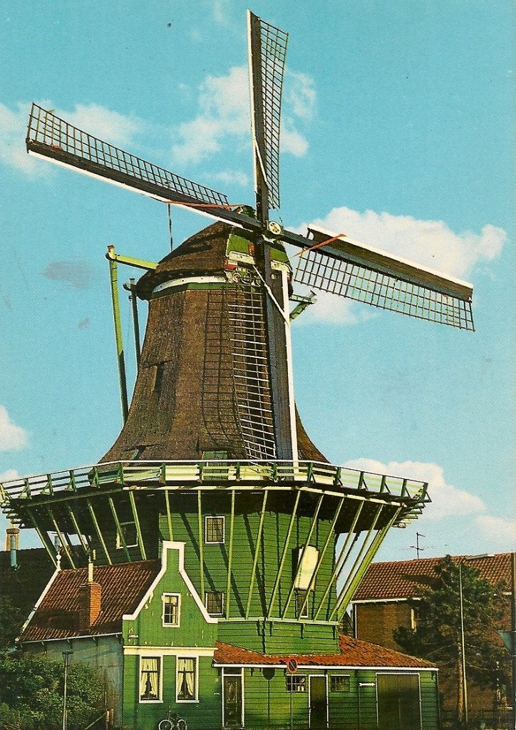 Ansichtkaart Zaandijk - De Bleeke Dood Korenmolen, Ophalen of Verzenden, 1960 tot 1980, Ongelopen, Noord-Holland