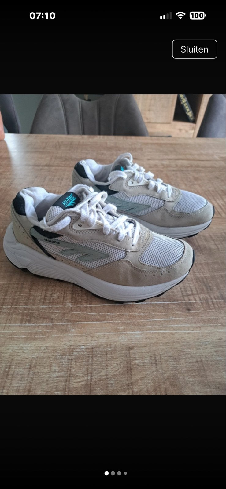 Hi-Tec Shadow Sneakers, Beige, Ophalen of Verzenden, Sneakers of Gympen, Gedragen