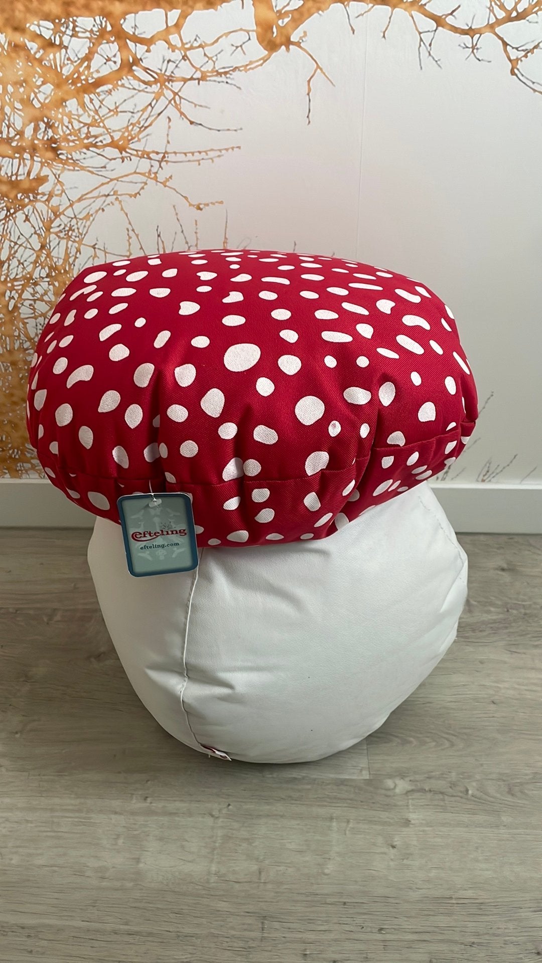 Efteling paddenstoel poef, Ophalen of Verzenden, Nieuw, Rond, Minder dan 50 cm
