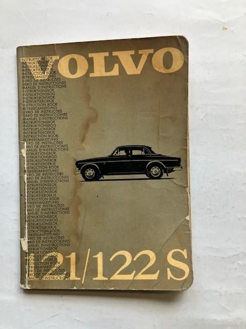 Handleiding/Instructieboekje     Volvo  121/122S   1965   NL, Ophalen of Verzenden