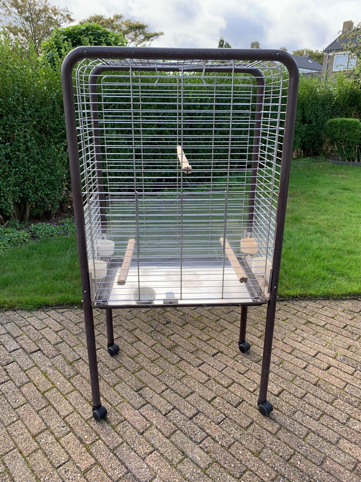 Jock Kooi vogelkooi en kleine kooi, Ophalen, Gebruikt, Metaal, Vogelkooi