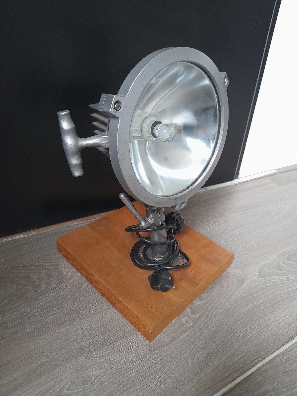 Vintage zoeklicht, Ophalen of Verzenden, Metaal