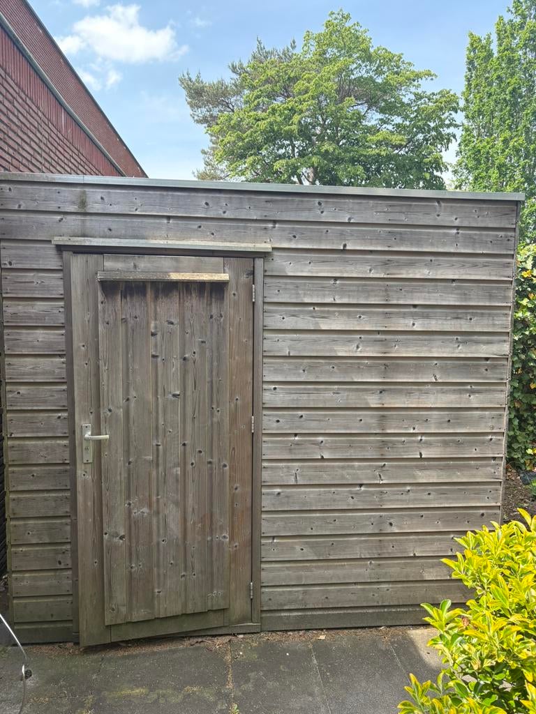 Houten tuinhuisje 2,5x 2, Ophalen, Zo goed als nieuw, Minder dan 250 cm