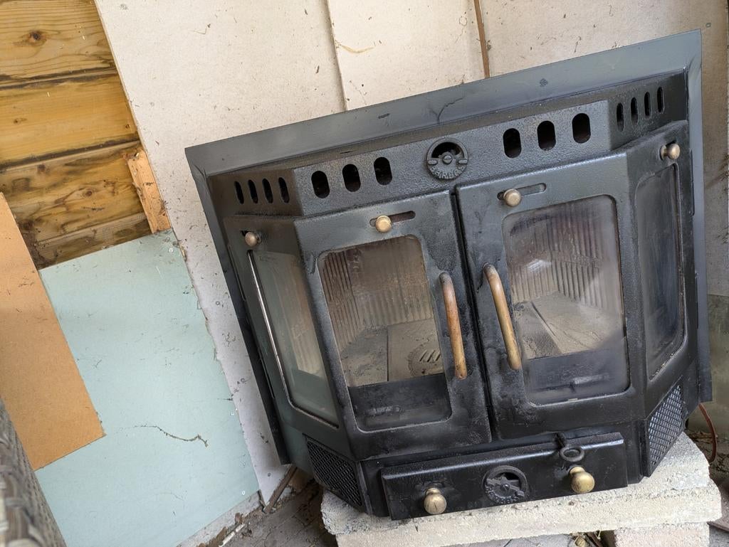 Inbouw Barbas Openhaard met Dubbele Deuren - Goede Staat, Huis en Inrichting, Haarden, Ophalen