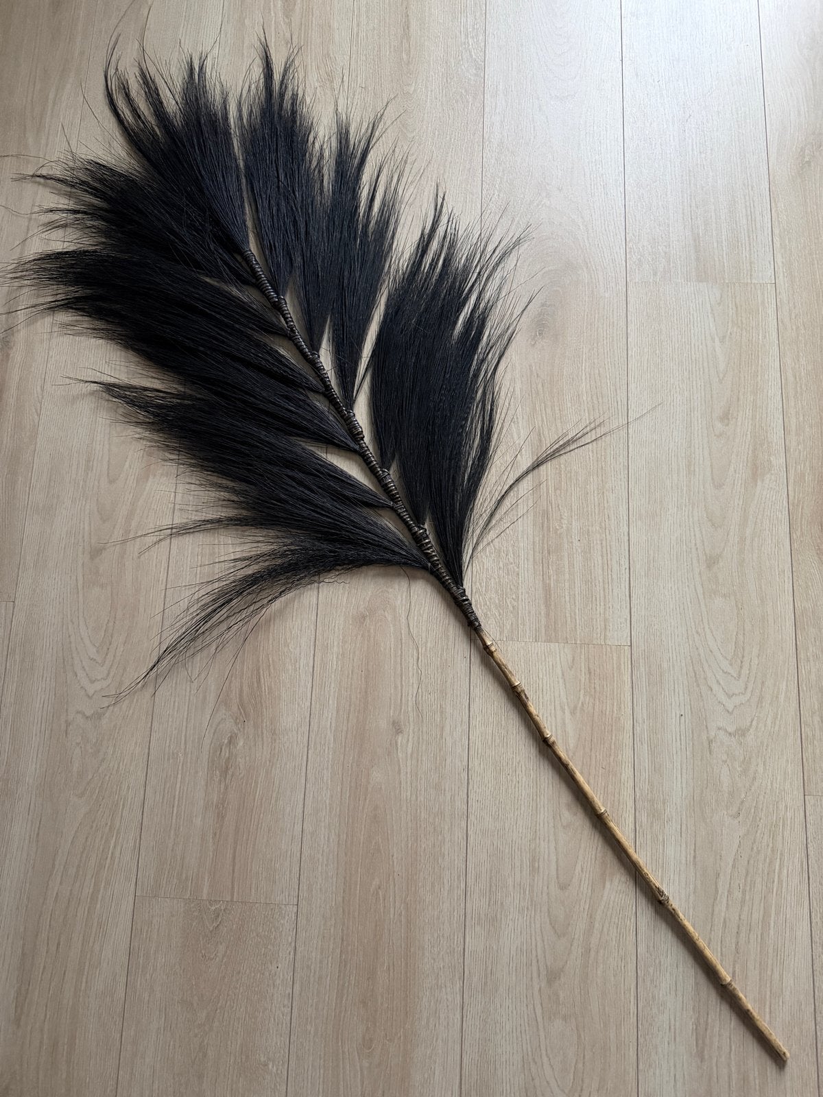 Grote Decoratie Veer Zwart - 160 cm, Ophalen, Zwart, Boho, Nieuw