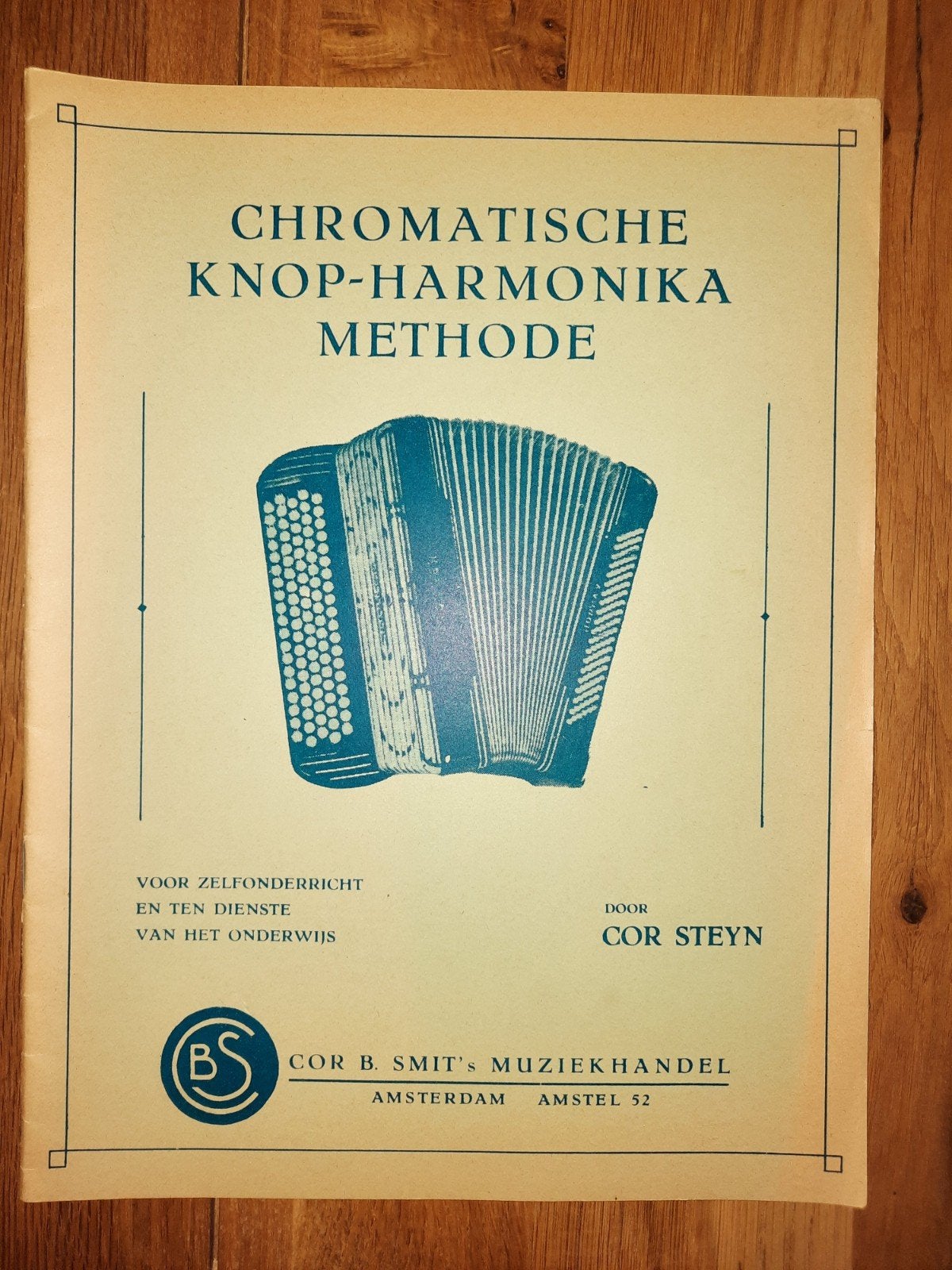 lesboek: Chromatische knop-harmonika methode--Cor Steyn, Gebruikt, Overige genres, Les of Cursus, Ophalen of Verzenden