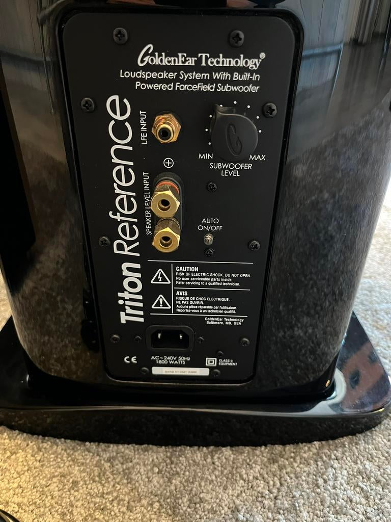 Golden Ear Triton Reference, Info@mister-hifi.nl, Zo goed als nieuw, 120 watt of meer, Ophalen