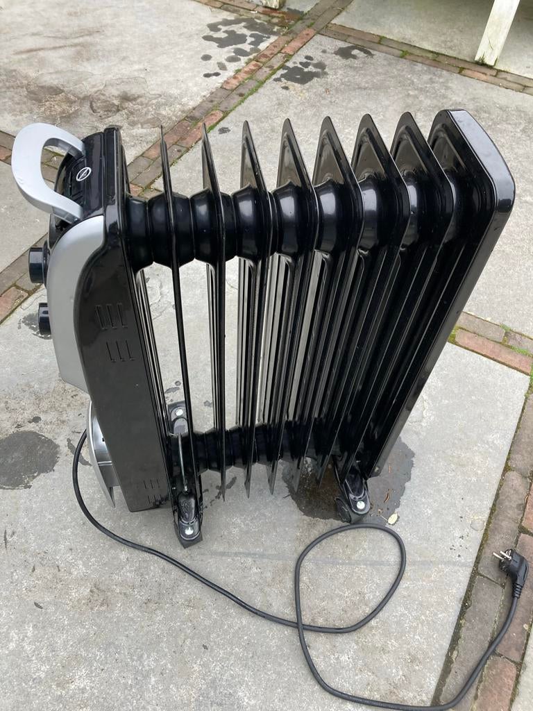 Sencys Elektrische Olieradiator 2000W Zwart, Ophalen, 30 tot 80 cm, Gebruikt, Radiator
