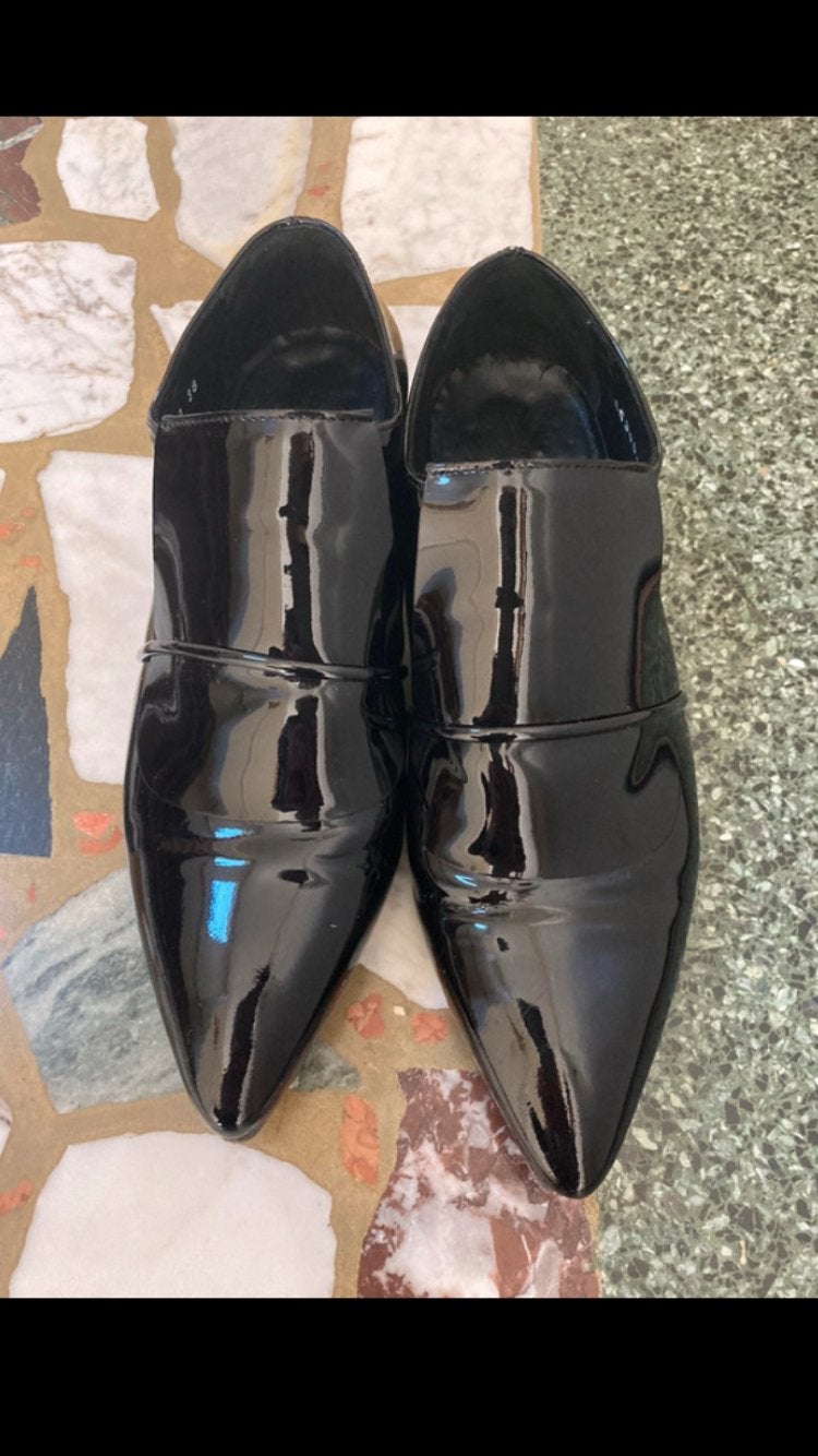 AGL lakschoenen, maat 38, Kleding | Dames, Verzenden, Zo goed als nieuw, Instappers, Zwart