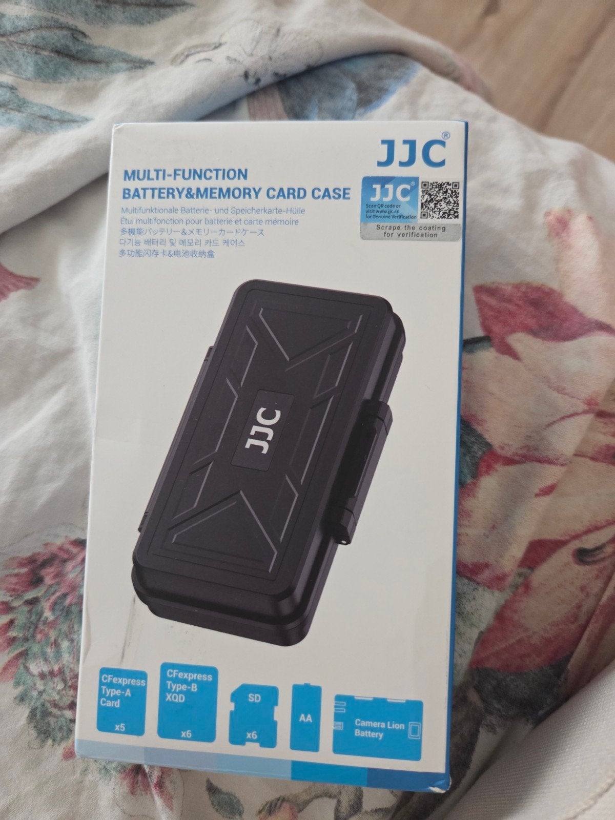 JJC batterij en memory card doos, Ophalen of Verzenden, Nieuw, Fotocamera