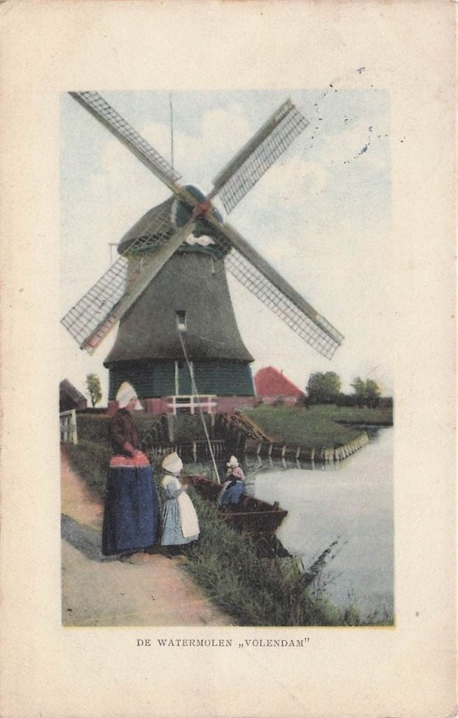 702-437-055 De Watermolen Volendam, Verzenden, Voor 1920, Noord-Holland