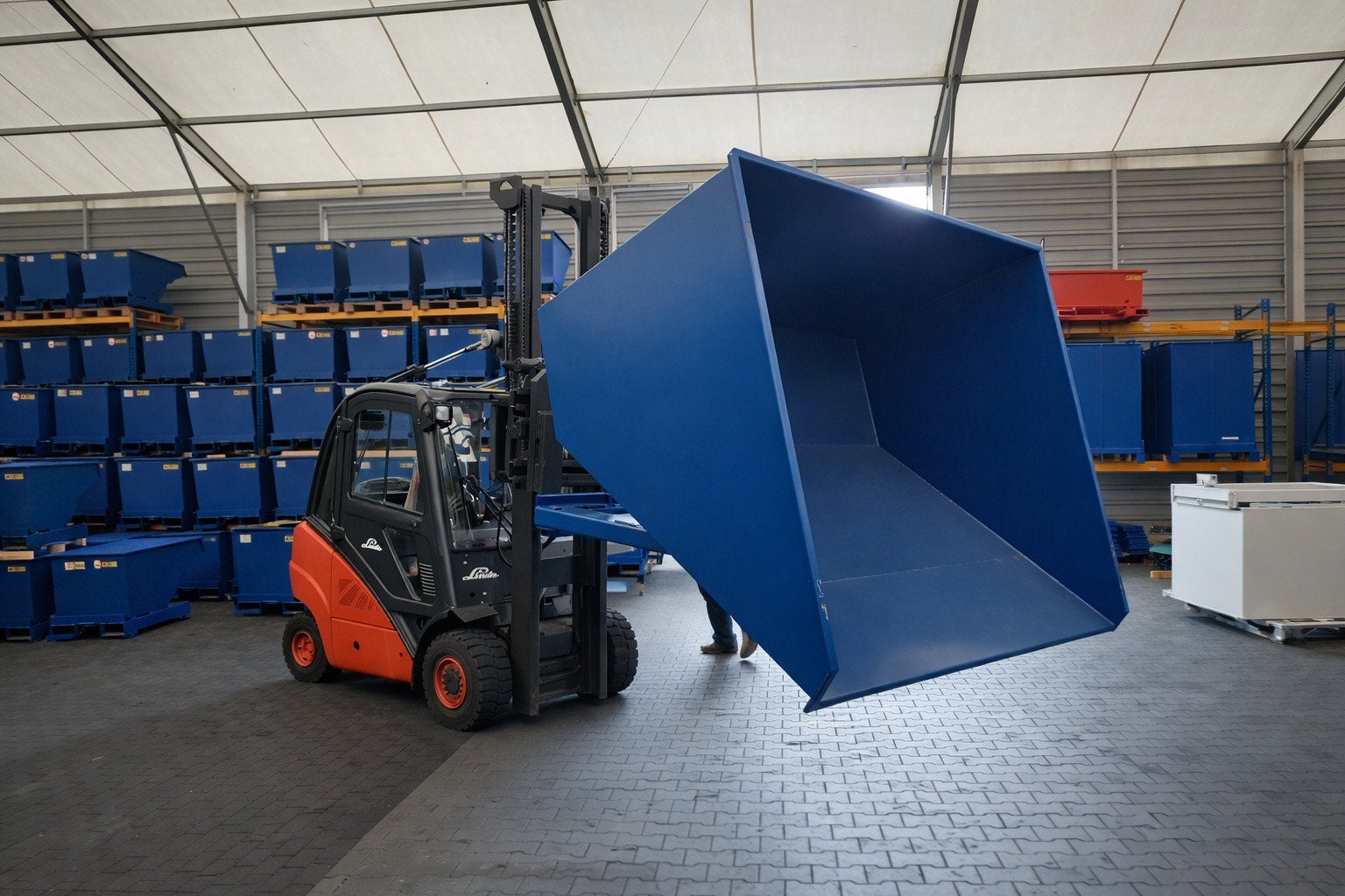 Kiepcontainer Heftruckbak DL SEZAM Kantelbak Nieuw, Ophalen