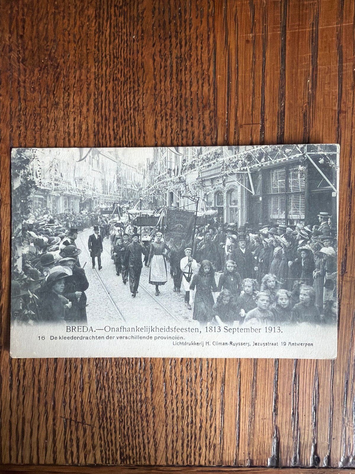 Onafhankelijkheidsfeesten Breda 1913 - Oude Ansichtkaart, Ophalen of Verzenden, Voor 1920, Gelopen, Noord-Brabant