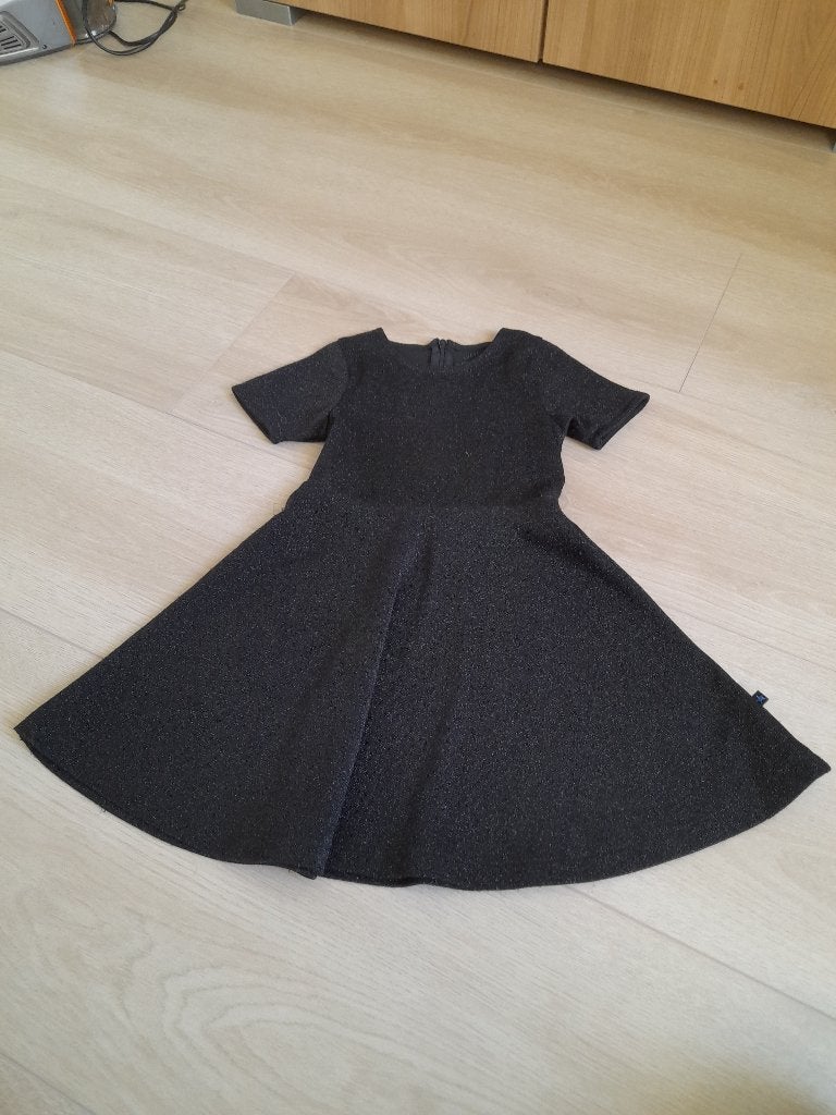 Hele mooie, zwarte glitter (feest) jurk maat 92, Kinderen en Baby's, Kinderkleding | Maat 92, Ophalen of Verzenden, Zo goed als nieuw
