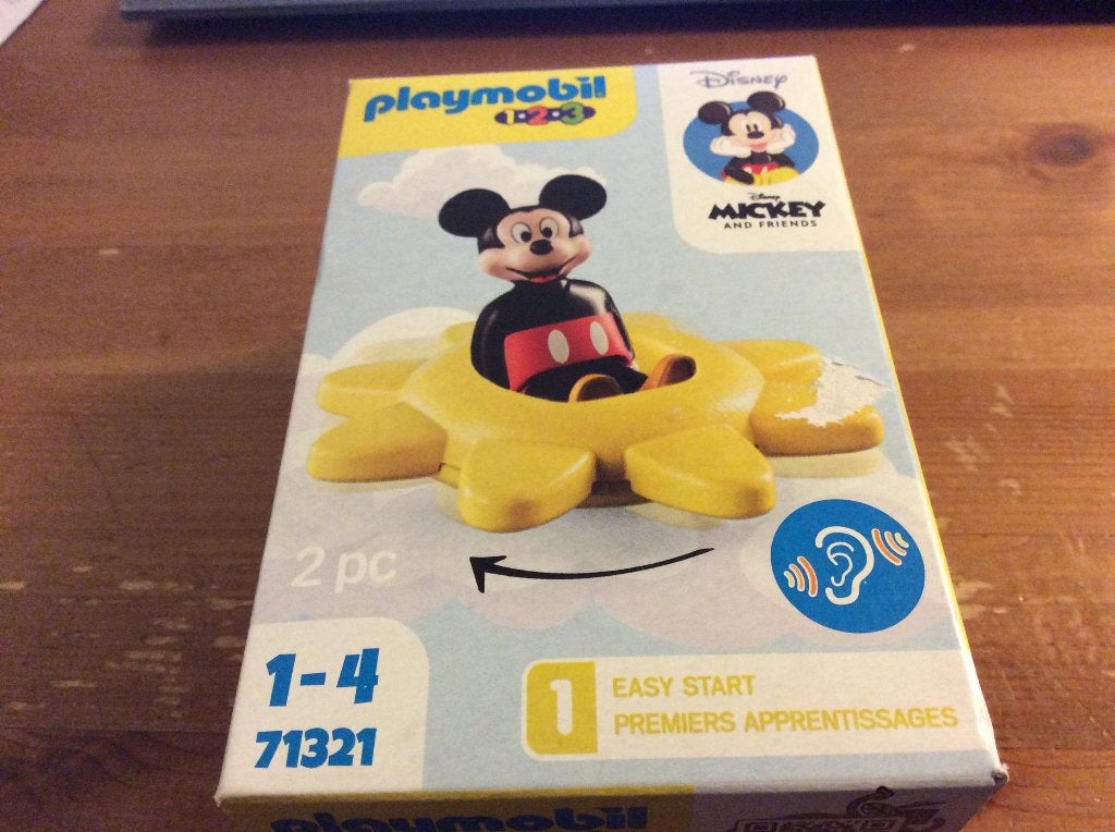 Playmobil 1 2 3. Mickey Mouse Draaiende zon. Nieuw, Kinderen en Baby's, Complete set, 1.2.3, Nieuw, Ophalen of Verzenden
