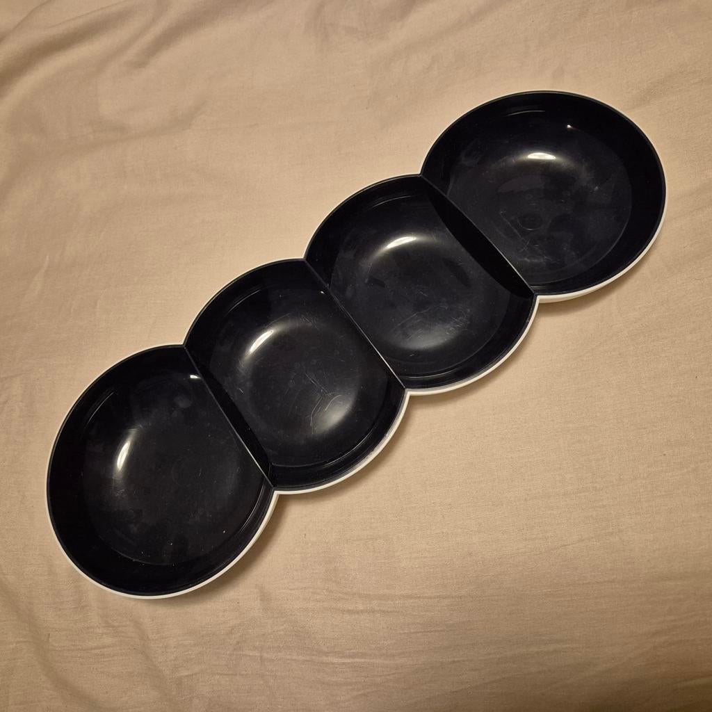Tupperware tapas schaal - 4 vakken, Ophalen of Verzenden, Gebruikt, Schaal