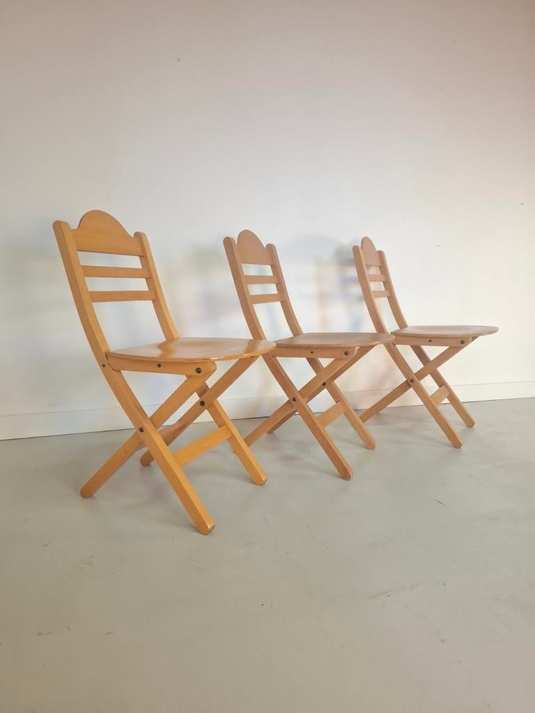 Vintage stoelen klapstoelen, Ophalen, Bruin