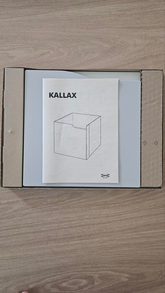 Kallax Inzet Lichtgrijs - Nieuwstaat (Front Gebruikt), Ophalen, Zo goed als nieuw