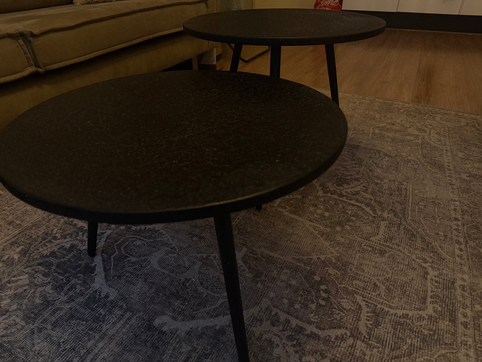 Salontafel te koop!, Huis en Inrichting, Tafels | Salontafels, Ophalen, 100 tot 150 cm, Rond, 50 tot 100 cm
