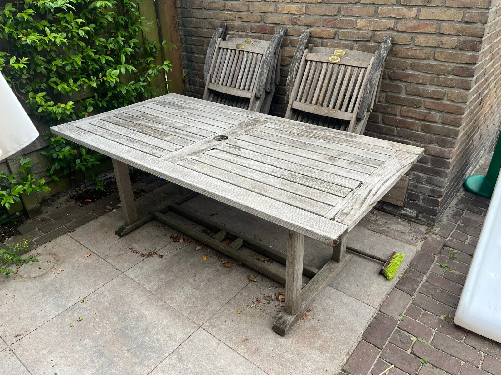 Teak tuintafel/buitentafel, Ophalen, Gebruikt, Rechthoekig, Teakhout